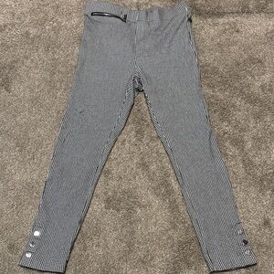 Ellen Tracy Houndstooth Patterned Skinny Cropped Pants